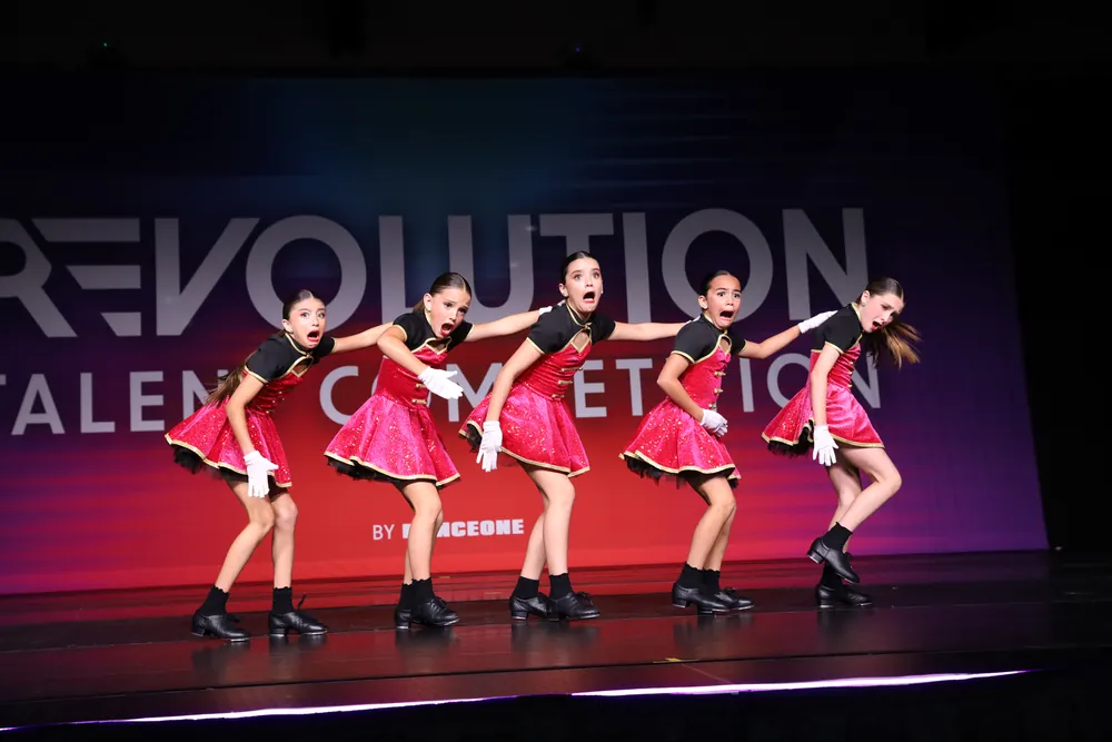 MSDC dancers performing a pink tap number